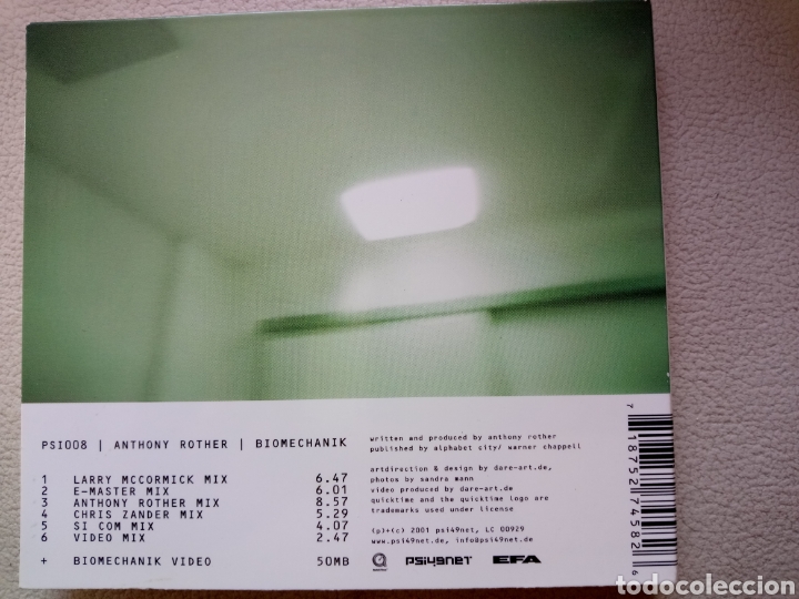 CDs de m&uacute;sica: Anthony Rother Biomechanik - Foto 2