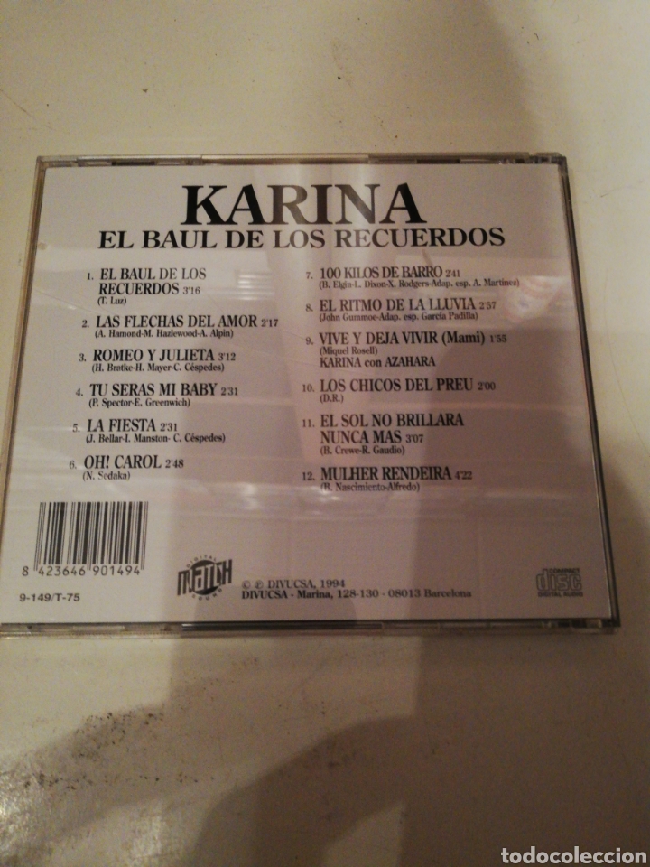 CDs de m&uacute;sica: Karina el ba&uacute;l de los recuerdos - Foto 2