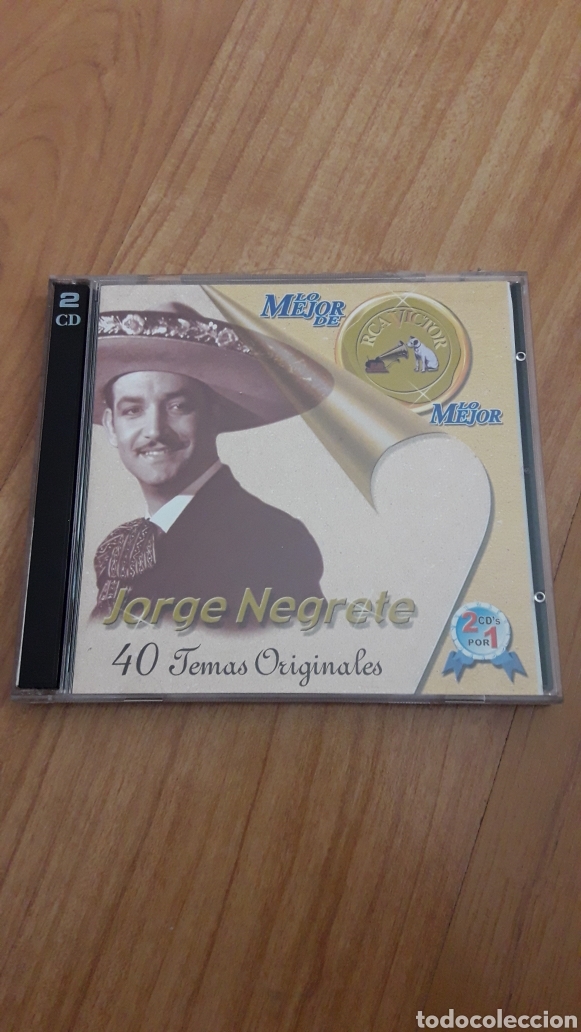CDs de m&uacute;sica: Jorge Negrete. 40 temas originales - Foto 1