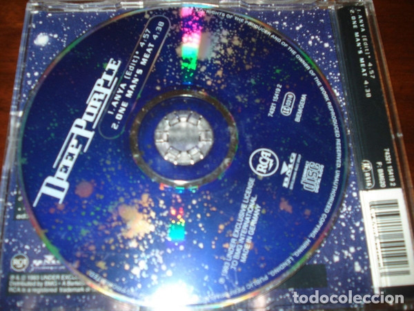 CDs de m&uacute;sica: Deep Purple.Anya.RCA.GERMANY.1993. - Foto 2
