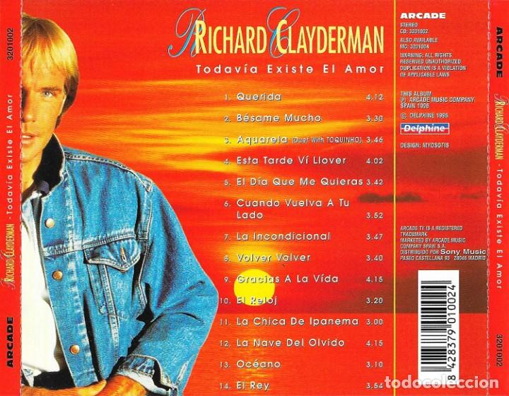 CDs de m&uacute;sica: Richard Clayderman - Todav&iacute;a Existe el Amor - CD - Foto 2