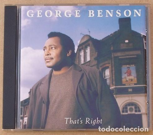 CDs de m&uacute;sica: GEORGE BENSON - THATS RIGHT (CD) 1996 - 12 TEMAS - Foto 1