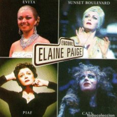 CDs de Música: ELAINE PAIGE - ENCORE: EVITA, SUNSET BOULEVARD, PIAF, CATS... - CD 13 TRACKS - WARNER MUSIC UK 1983