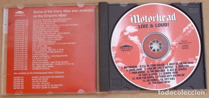 CDs de m&uacute;sica: MOTORHEAD - LIVE & LOUD (CD) 1995 - 16 TEMAS - Foto 2