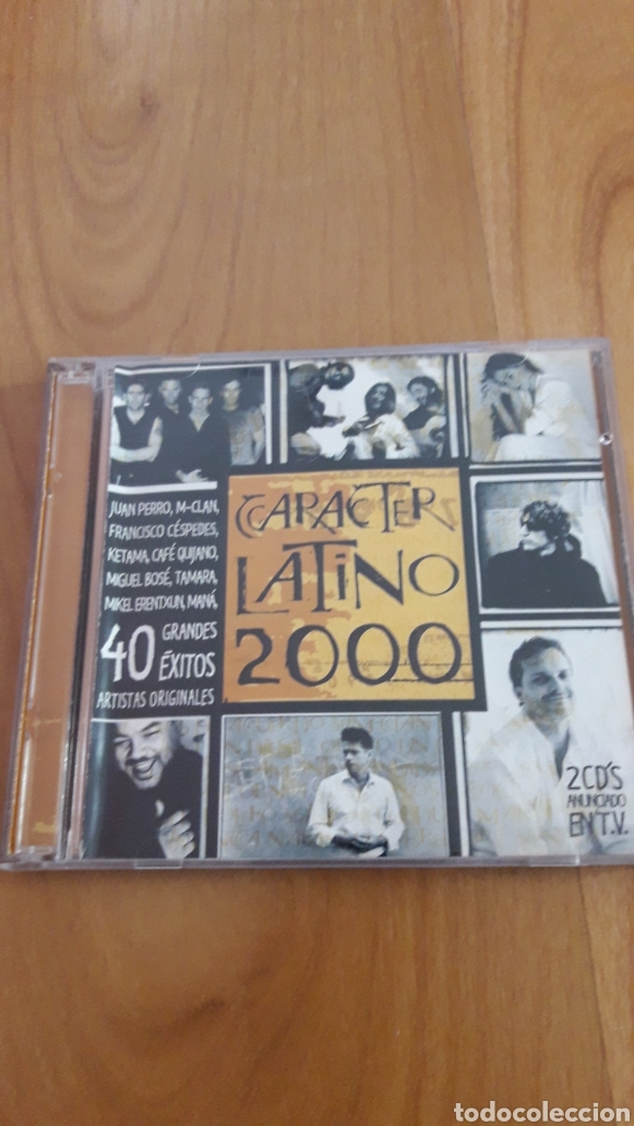 CDs de m&uacute;sica: CAR&Aacute;CTER LATINO 2000. DOBLE CD - Foto 1