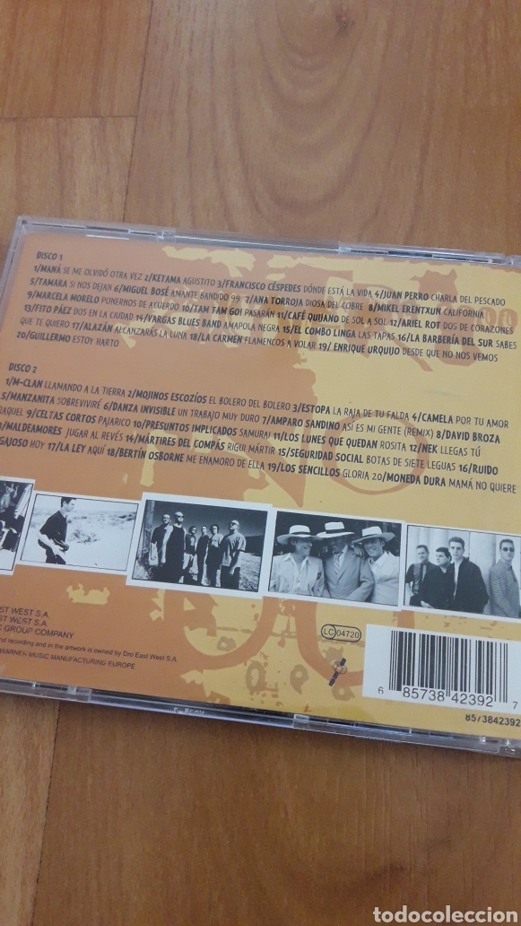 CDs de m&uacute;sica: CAR&Aacute;CTER LATINO 2000. DOBLE CD - Foto 3