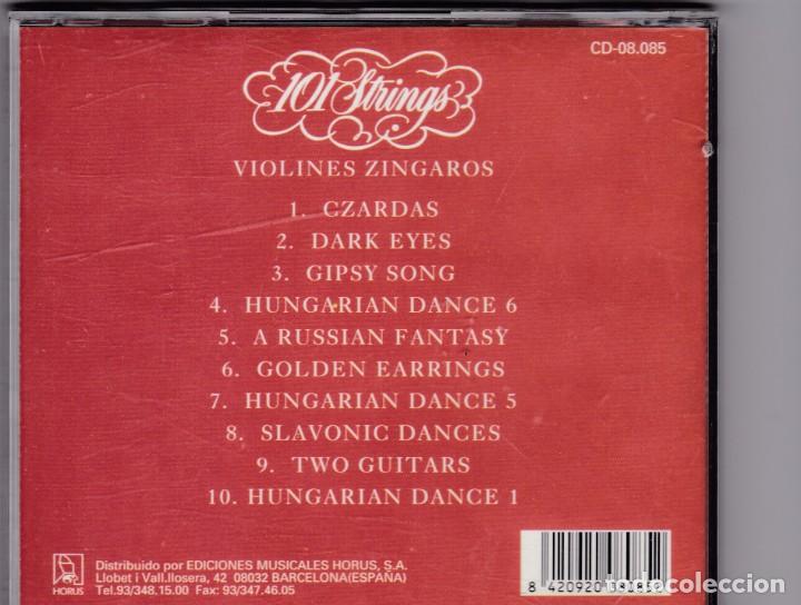 CDs de m&uacute;sica: Gypsy music - Violines Zingaros / 101 strings - CD - Foto 2