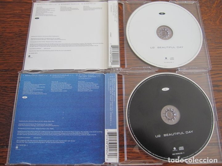 CDs de m&uacute;sica: U2 2 EP CD&acute;s `Beautiful Day` - Foto 2