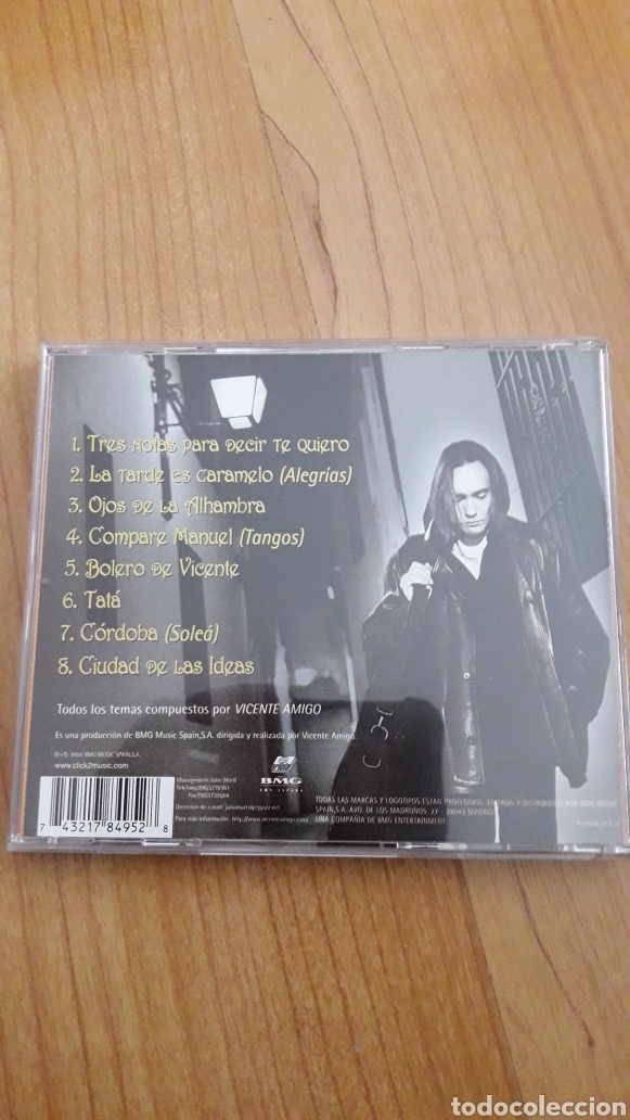 CDs de m&uacute;sica: VICENTE AMIGO. CIUDAD DE LAS IDEAS - Foto 2