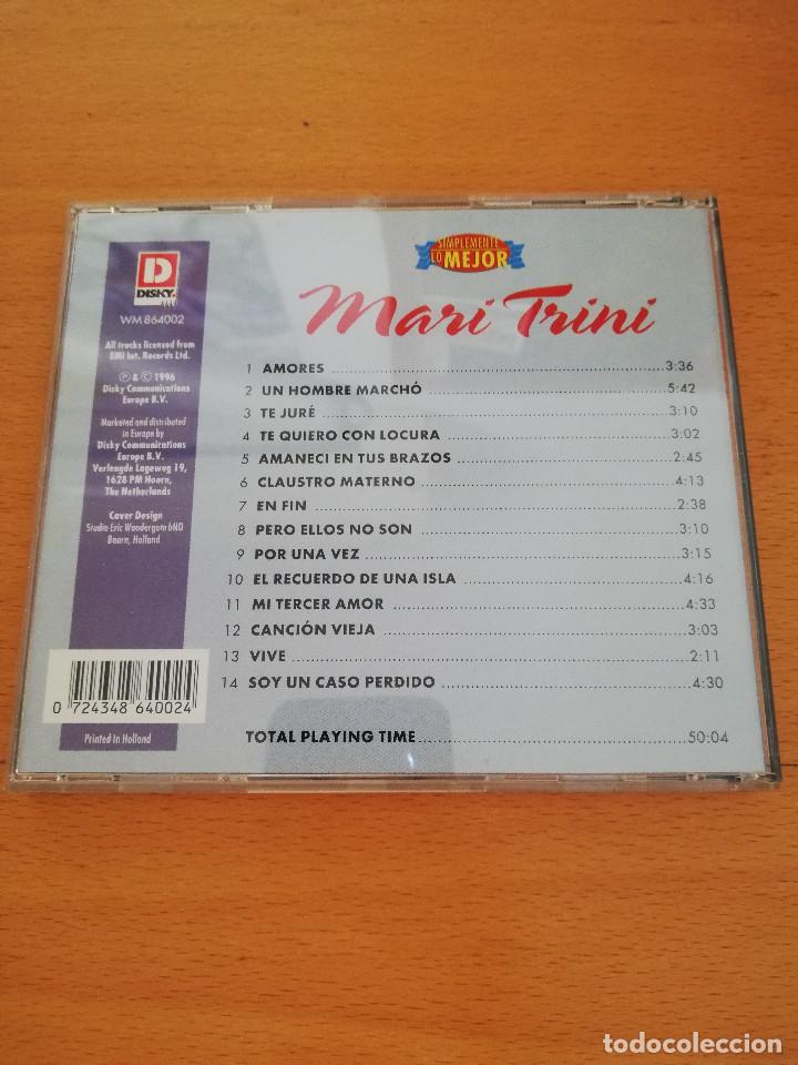 CDs de m&uacute;sica: MARI TRINI. SIMPLEMENTE LO MEJOR (CD) - Foto 3