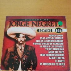CDs de Música: LO MEJOR DE JORGE NEGRETE (2 CD'S). Lote 163464922