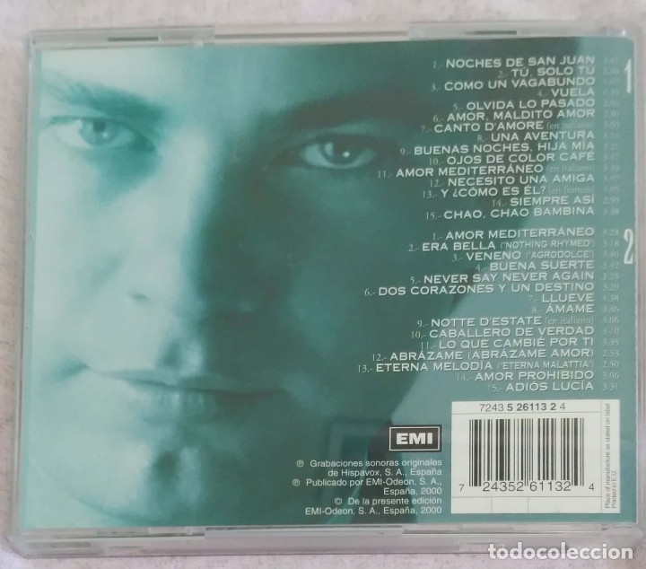 CDs de m&uacute;sica: BERTIN OSBORNE (MAYOR DE EDAD - 30 GRANDES EXITOS) 2 CDs 2000 - Foto 2