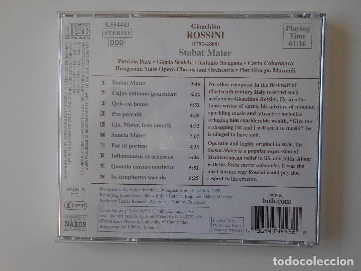 CDs de m&uacute;sica: ROSSINI. STABAT MATER. COMPACTO NAXOS. - Foto 2