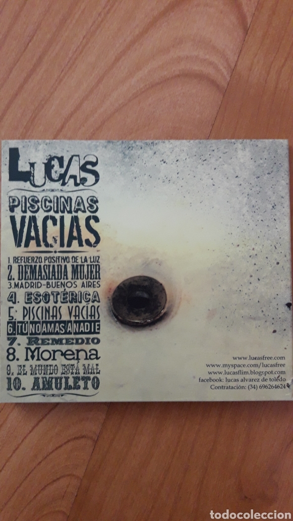 CDs de m&uacute;sica: LUCAS. PISCINAS VAC&Iacute;AS - Foto 2