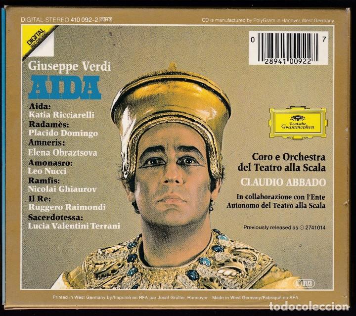 CDs de m&uacute;sica: Verdi - Aida - Claudio Abbado  - 3xCD + libreto - Foto 2