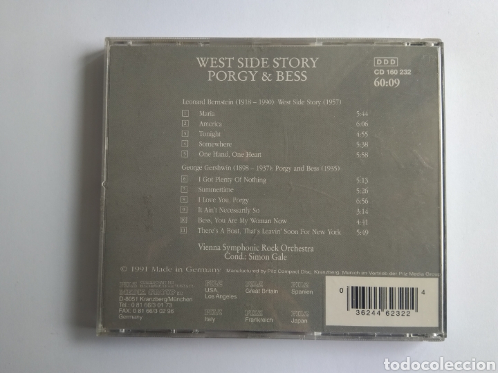 CDs de m&uacute;sica: CD LEONAR BERNSTEIN/GEORGE GERSHWIN - Foto 2