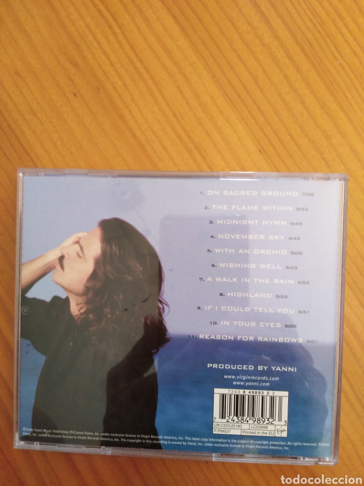 CDs de m&uacute;sica: CD. YANNI OND SACRED GROUND - Foto 2