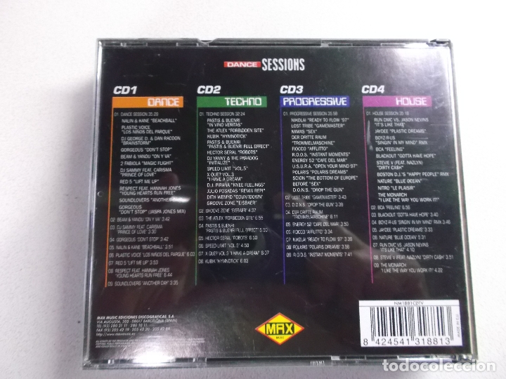 CDs de m&uacute;sica: DANCE SESSIONS - 4 CDs- Progressive- Techno- Dance- House - Foto 4