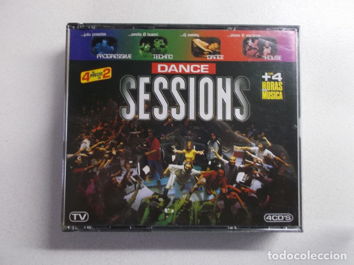 CDs de m&uacute;sica: DANCE SESSIONS - 4 CDs- Progressive- Techno- Dance- House - Foto 1