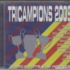 CDs de Música: TRICAMPIONS 2009 CD COPA LLIGA CHAMPIONS FUTBOL CLUB BARCELONA TRIPLETE TOTS ELS HIMNES (PRECINTADO). Lote 165230718