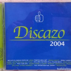 CDs de Música: DISCAZO 2004, 2CD (SOMBRA RECORDS, 2003) /// DANCE HOUSE DISCO TECHNO TRANCE PAUL VAN DYK TIESTO DJ. Lote 165648482