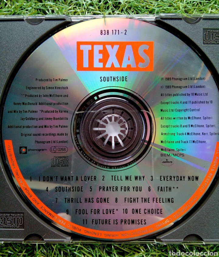 CDs de m&uacute;sica: Texas - Southside, Phonogram, 1989. EU. - Foto 4