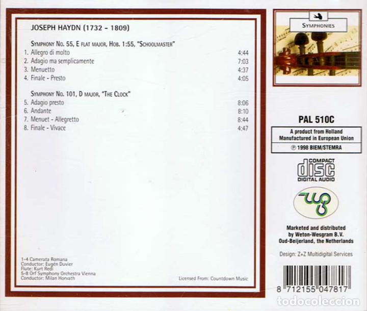 CDs de m&uacute;sica: Joseph Haydn - Symphonies. CD. Biem/Stemra - Foto 2