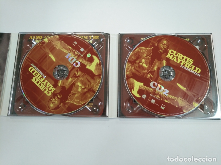 CDs de m&uacute;sica: CURTIS MAYFIELD. - PUSHERMAN. ESSENTIAL COLLECTION. DOBLE CD. TDKCD26 - Foto 3