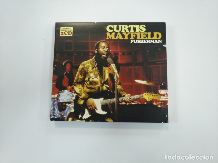 CDs de m&uacute;sica: CURTIS MAYFIELD. - PUSHERMAN. ESSENTIAL COLLECTION. DOBLE CD. TDKCD26 - Foto 1