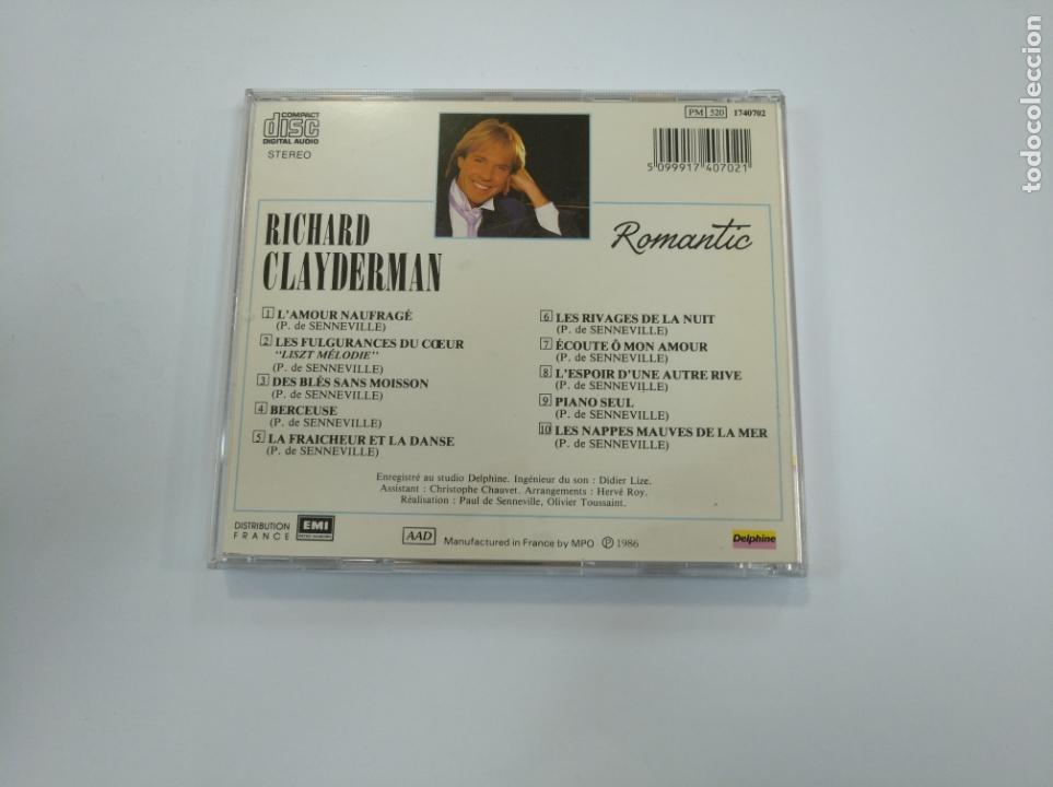 CDs de m&uacute;sica: RICHARD CLAYDERMAN. ROMANTIC. CD. TDKCD23 - Foto 3