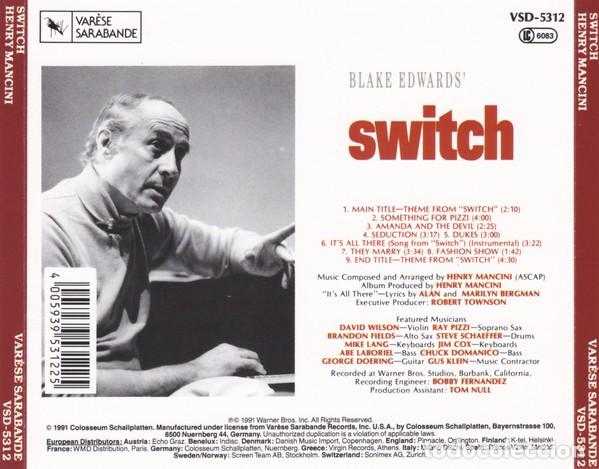 CDs de m&uacute;sica: Switch - Henry Mancini - CD - Foto 2