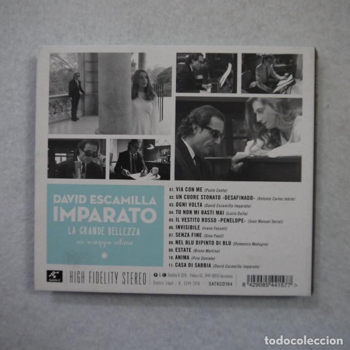 CDs de m&uacute;sica: DAVID ESCAMILLA - IMPARATO. LA GRANDE BELLEZZA - CD 2016 - Foto 2
