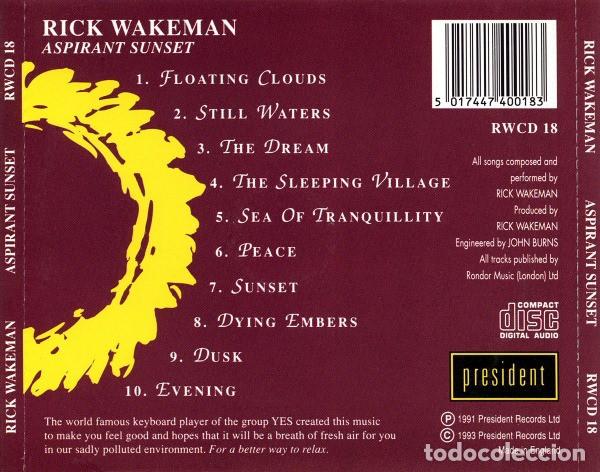 CDs de m&uacute;sica: Rick Wakeman - Aspirant Sunset - CD - Foto 2