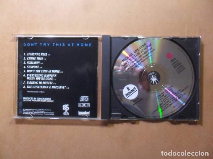 CDs de m&uacute;sica: CD - MICHAEL BRECKER - DONT TRY THIS AT HOME - IMPULSE - 1988 - Foto 2