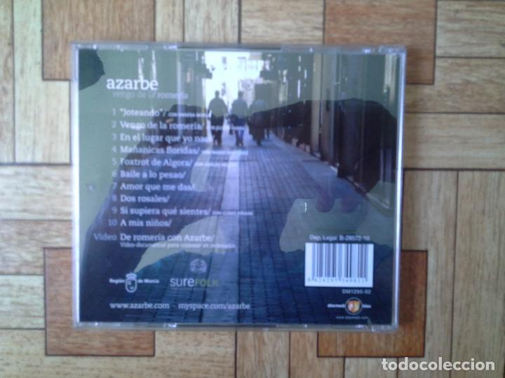 CDs de m&uacute;sica: AZARBE - VENGO DE LA ROMER&Iacute;A - CD 2010 - Foto 2
