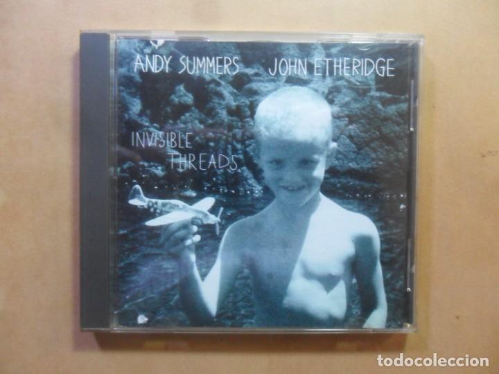 CDs de m&uacute;sica: CD - ANDY SUMMERS & JOHN ETHERIDGE - INVISIBLE THREADS - INAK - 1993 - Foto 1