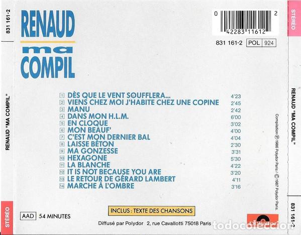 CDs de m&uacute;sica: Renaud - Ma Compil - CD - Foto 2