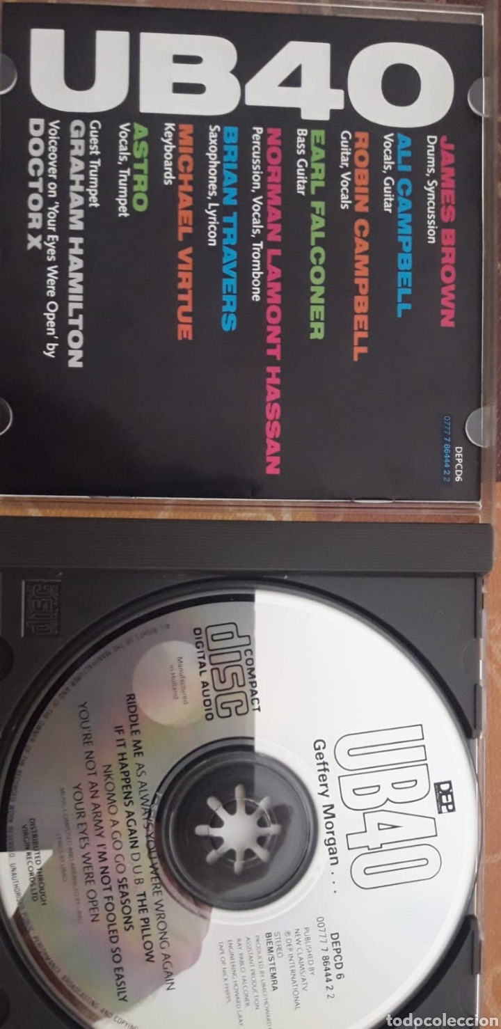 CDs de m&uacute;sica: UB-40 -GEFFERY MORGAN - Foto 2