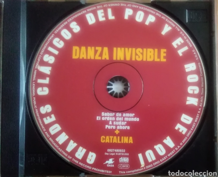 CDs de m&uacute;sica: DANZA INVISIBLE -(Catalina) - Foto 2