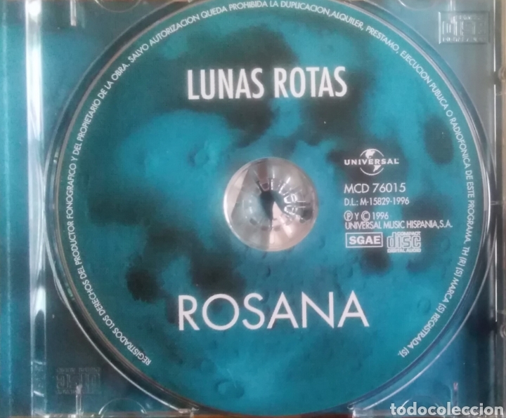 CDs de m&uacute;sica: ROSANA - (Lunas rotas) - Foto 2
