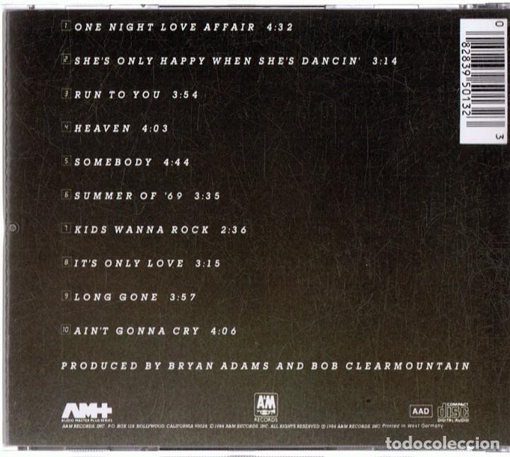 CDs de m&uacute;sica: BRYAN ADAMS &uml;RECKLESS&uml; (CD) - Foto 2