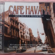 CDs de Música: CAFE HAVANA - QUE SIGA LA TRADICIÓN VOL. 1 (POINT ENTERTAINMENT, 1999) /// CUBA CELIA CRUZ HABANA. Lote 167409124