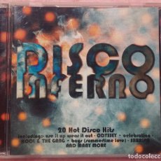 CDs de Música: DISCO INFERNO - 20 HOT DISCO HITS (TIME MUSIC, 1998) // DANCE TECHNO SABRINA ODYSSEY HOUSE TRANCE DJ. Lote 167419940