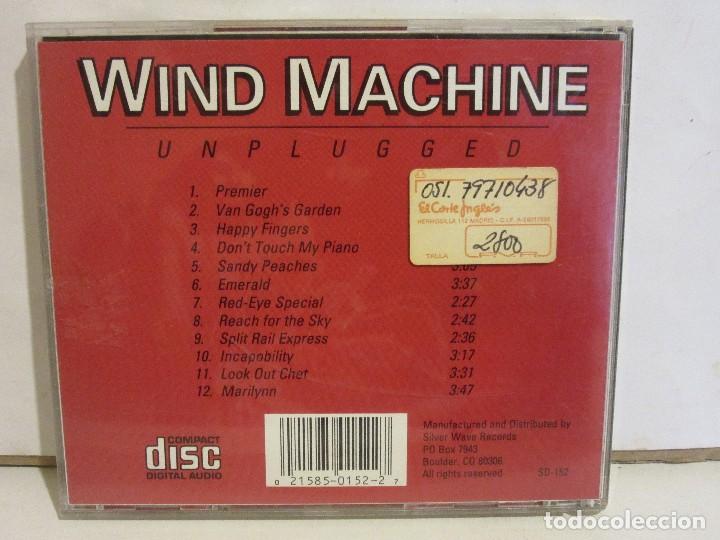 CDs de m&uacute;sica: Wind Machine - Unplugged - CD - 1992 - USA - NM+/EX+ - Foto 2