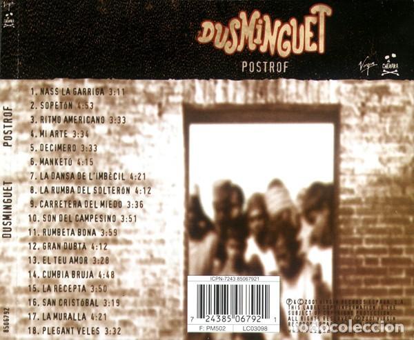 CDs de m&uacute;sica: Dusminguet - Postrof - CD - Foto 2