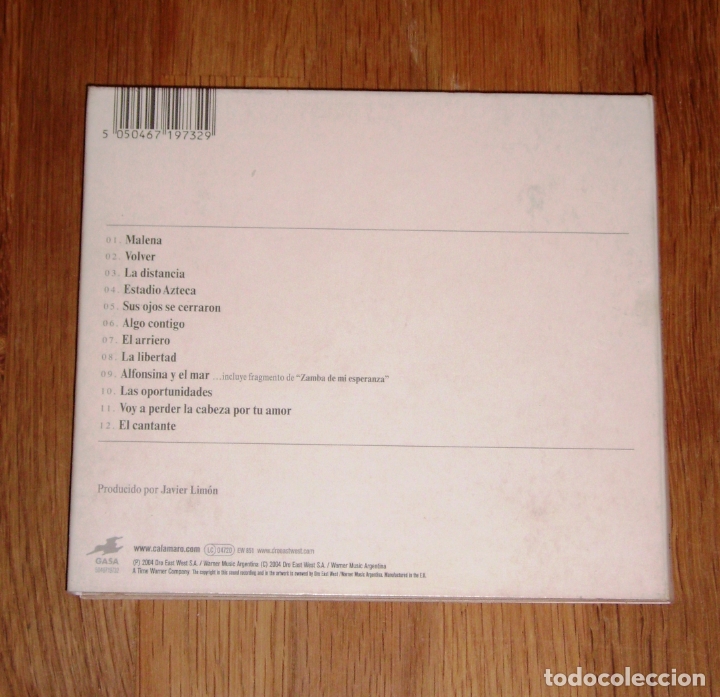 CDs de m&uacute;sica: ANDR&Eacute;S CALAMARO. El Cantante - Foto 3