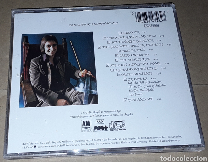 CDs de m&uacute;sica: CD - CHRIS DE BURGH - CRUSADER - CHRIS DE BURGH - Foto 2
