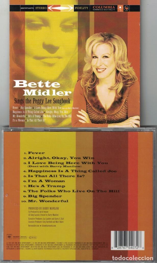 Bette Midler Sings The Peggy Lee Songbook Cd Sold Through Direct Sale 168690676