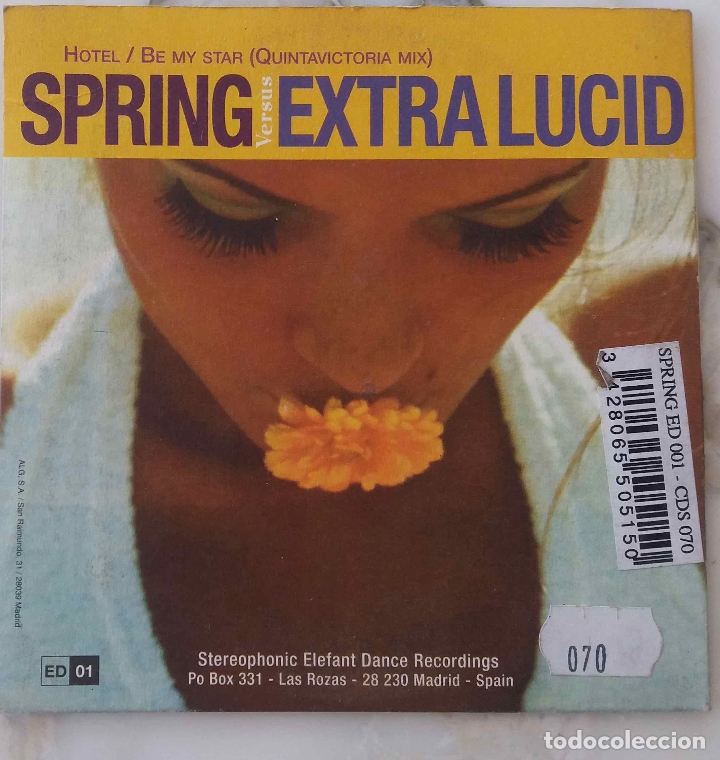 CDs de m&uacute;sica: SPRING VERSUS INDURAIN. BE MY START. CD SINGLE 4 TEMAS - Foto 2