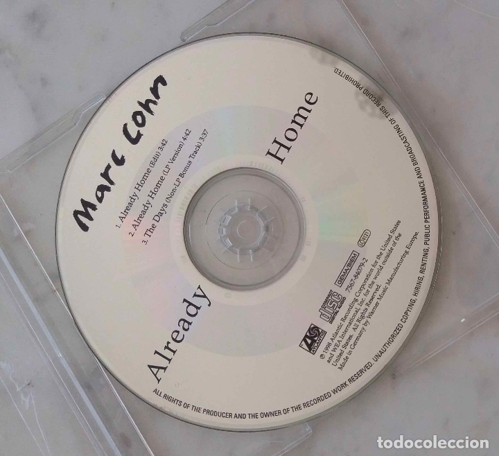 CDs de m&uacute;sica: MARC COHN, ALREADY HOME. CD SINGLE 3 TEMAS - Foto 2